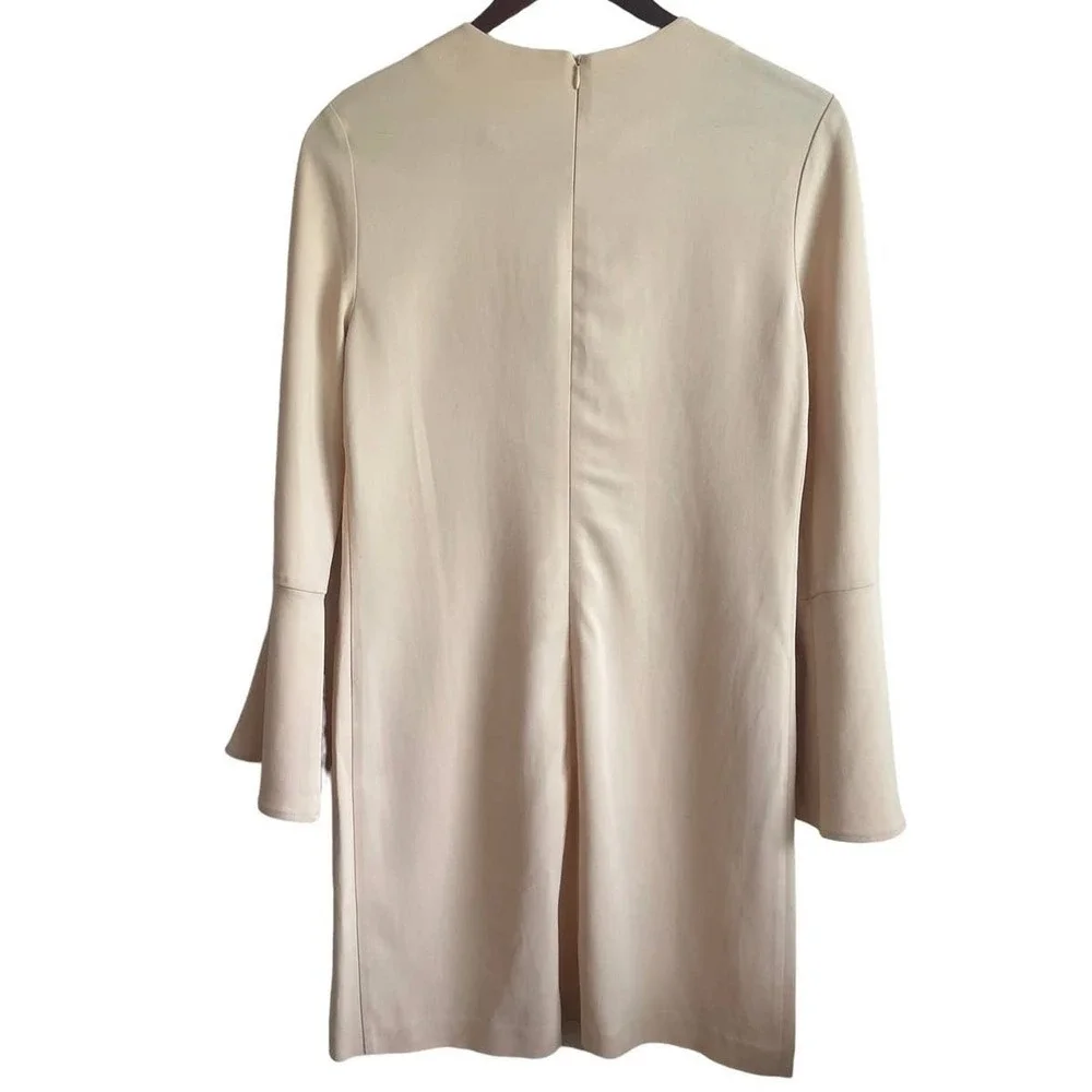 Zara Woman Shift Mini Dress XS Pastel Orange Mod Minimalist Soft Girl‎ Euro Chic